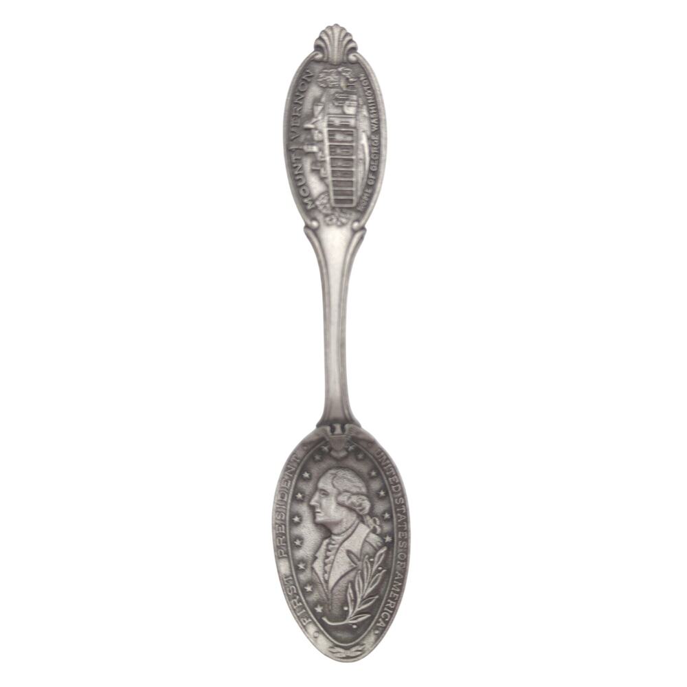 Vintage George Washington Mt Vernon Sterling Silver Souvenir Spoon Oneida 4.25"